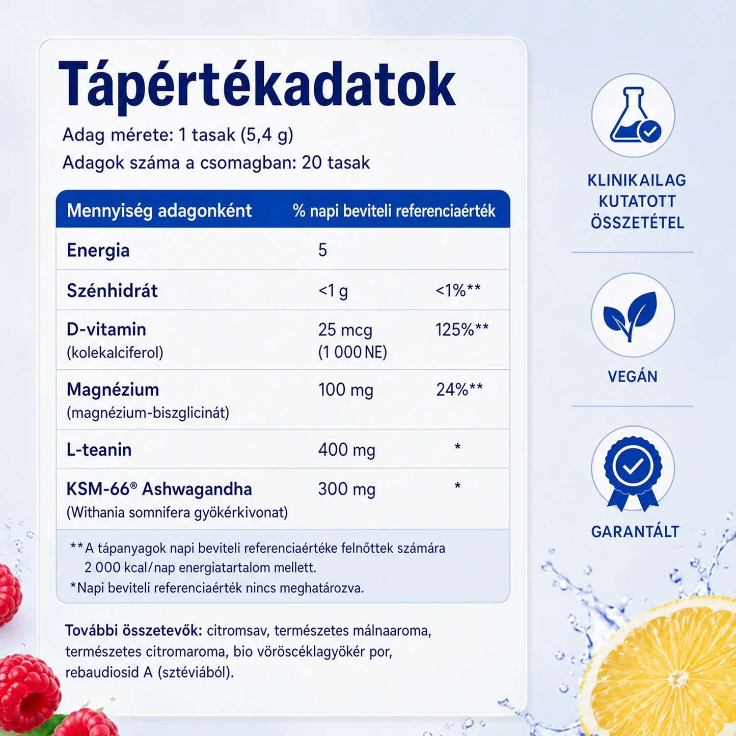Kortizolszintet csökkentő ital (Havi)